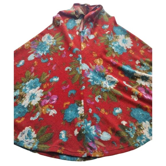 Tres Bien Top Womens Small Sleeveless Tunic Floral Knit - Picture 10 of 13